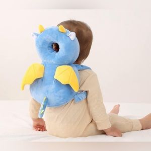 Blue Dinosaur Toddler Baby Head Protection Cushion Backpack